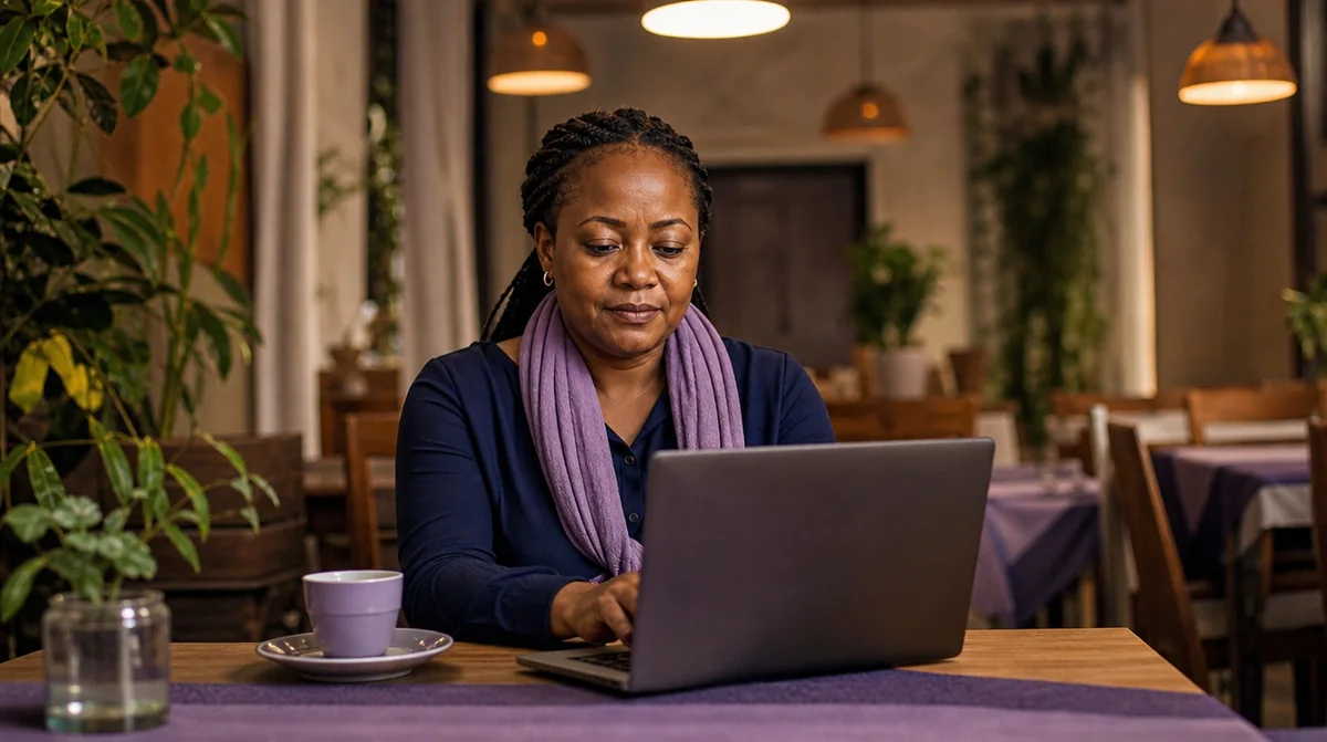 A restaurant manager writing a calm reply to a public complaint after closing