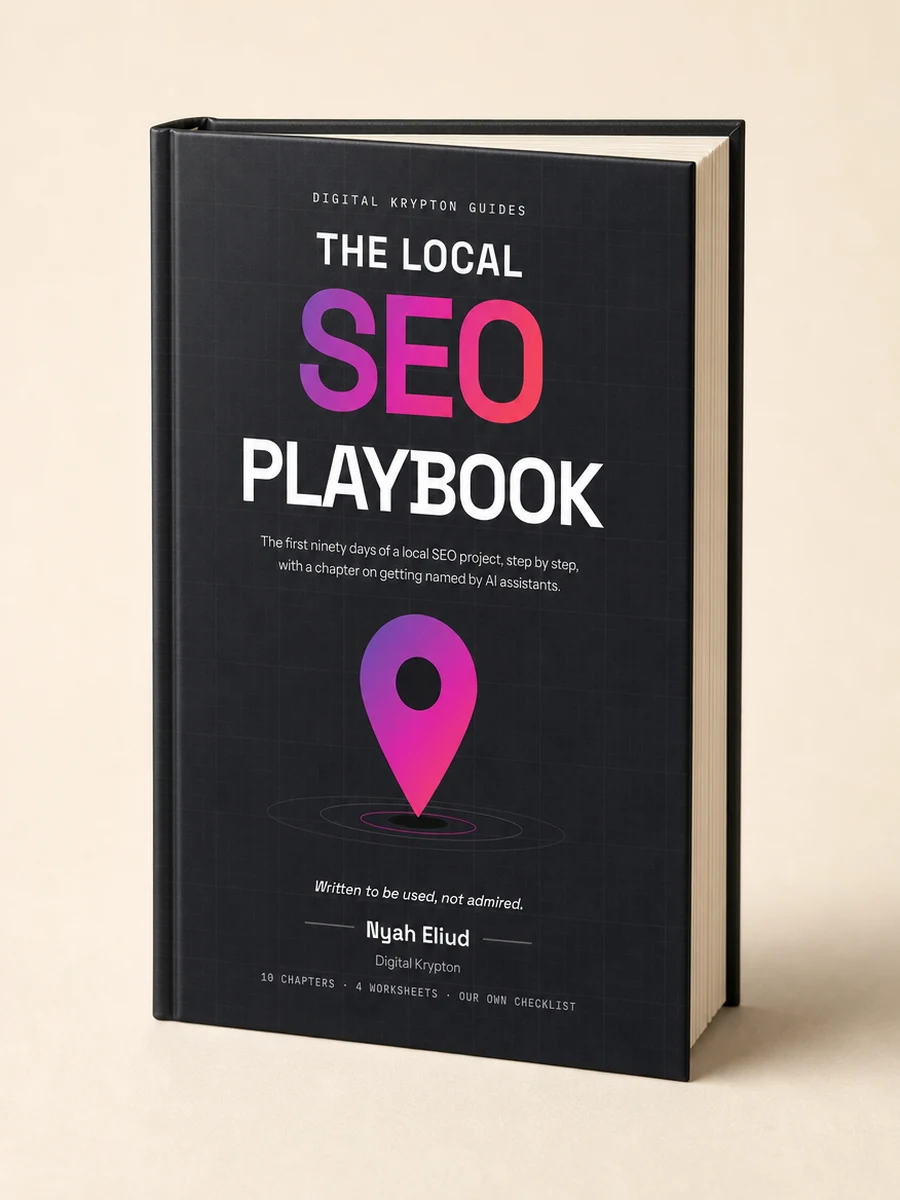 Cover of The Local SEO Playbook, an eBook by Digital Krypton
