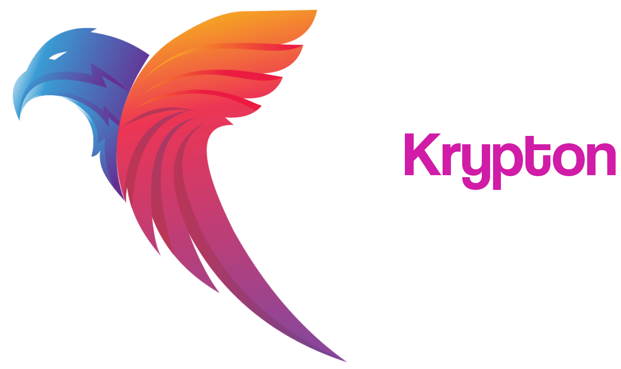 Digital Krypton Logo White