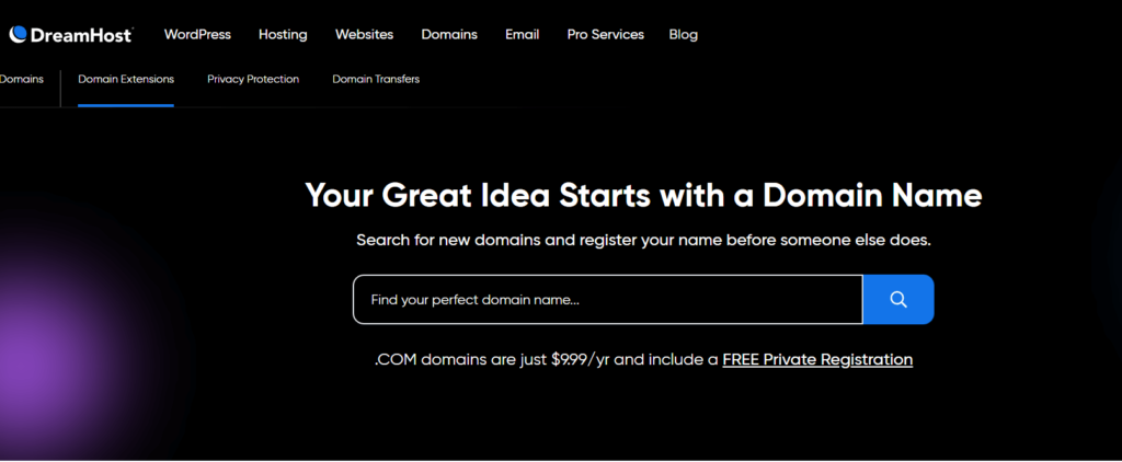 Dreamhost Domains