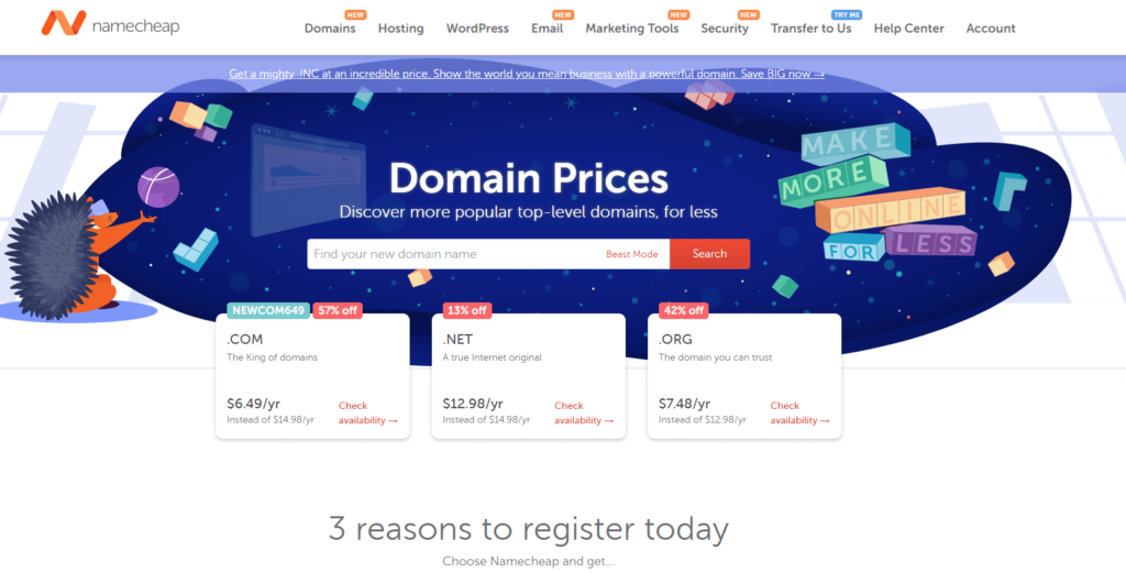 Namecheap Domains