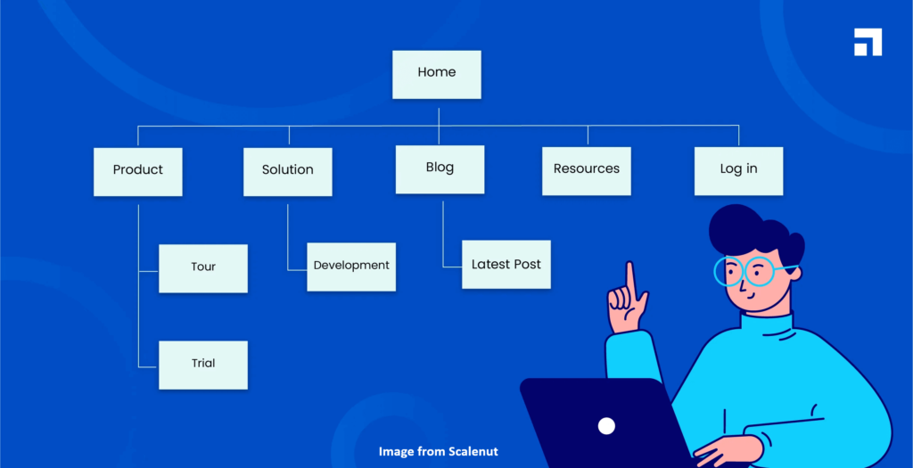 sitemap - scalenut image, Web design and development